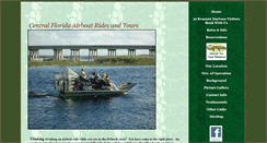 Desktop Screenshot of centralfloridaairboattours.com