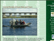 Tablet Screenshot of centralfloridaairboattours.com